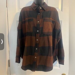 Aerie Cozy Plaid Shirt